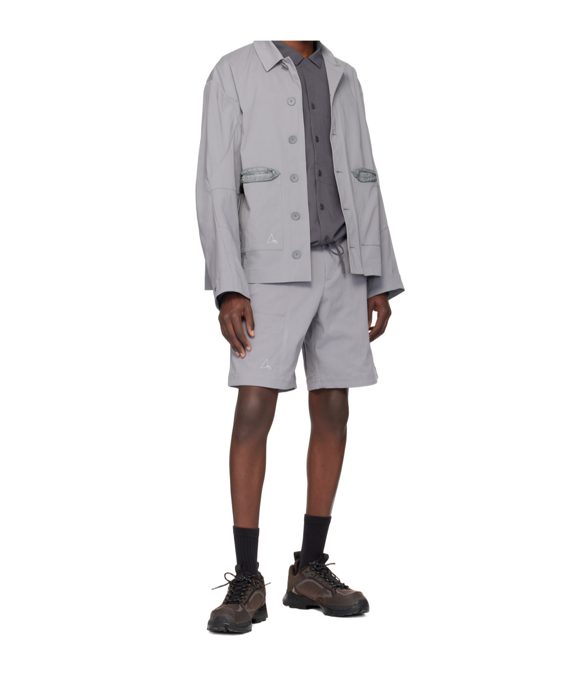 Roa Gray Button Shirt In Gray