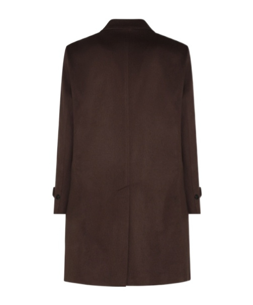 Lardini Button-cuff Single-breasted Coat In Brown