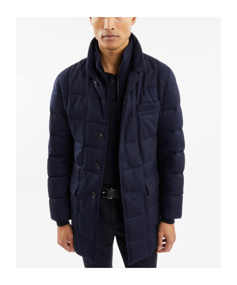 Fay Long-sleeved Down Jacket In Black