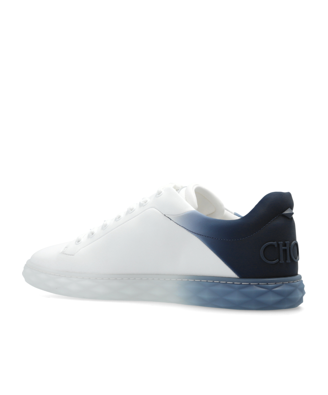 Jimmy Choo Leather Sneakers Diamond Light In White