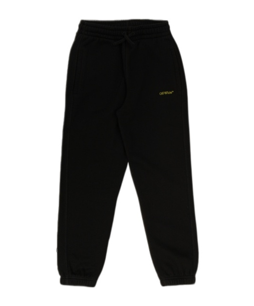 Off-white Elastic Waist Sweatpants In Black