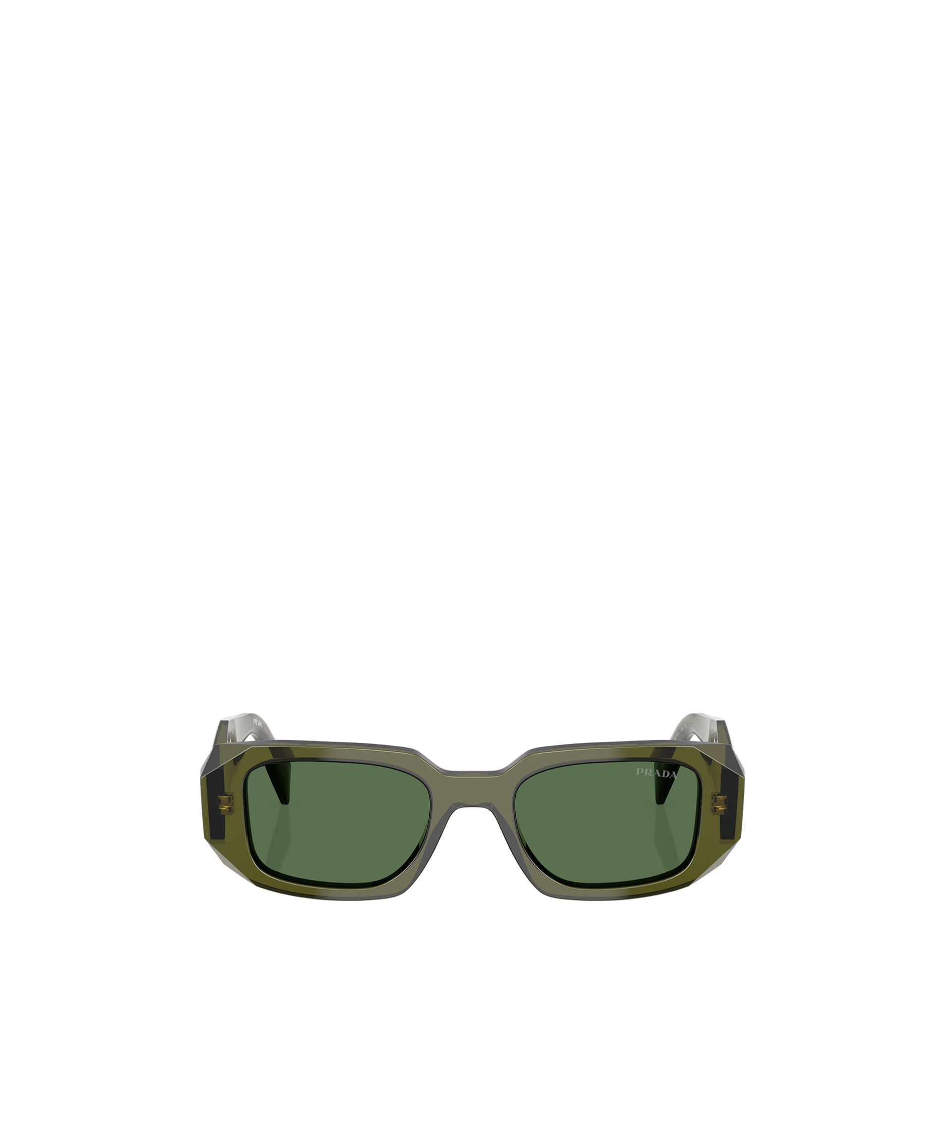 Prada Runway 49mm Rectangular Sunglasses In Green