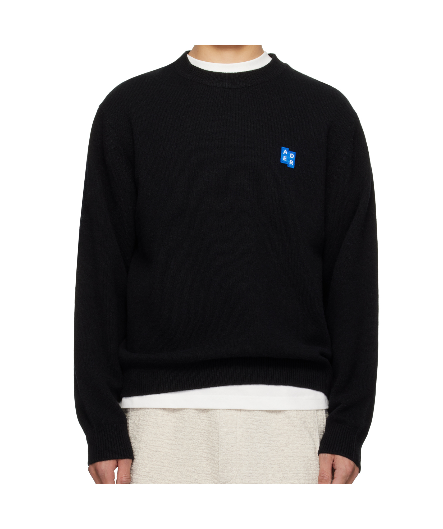 Shop Ader Error Long Sleeve Sweater In Black