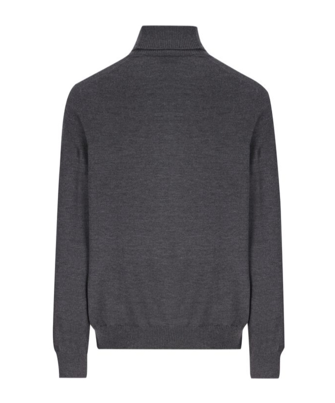 Fay Mock Neck Sweater In Black