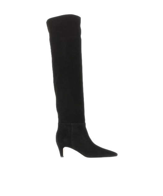 Gianvito Rossi Knee-high Pointed-toe Boots In Black
