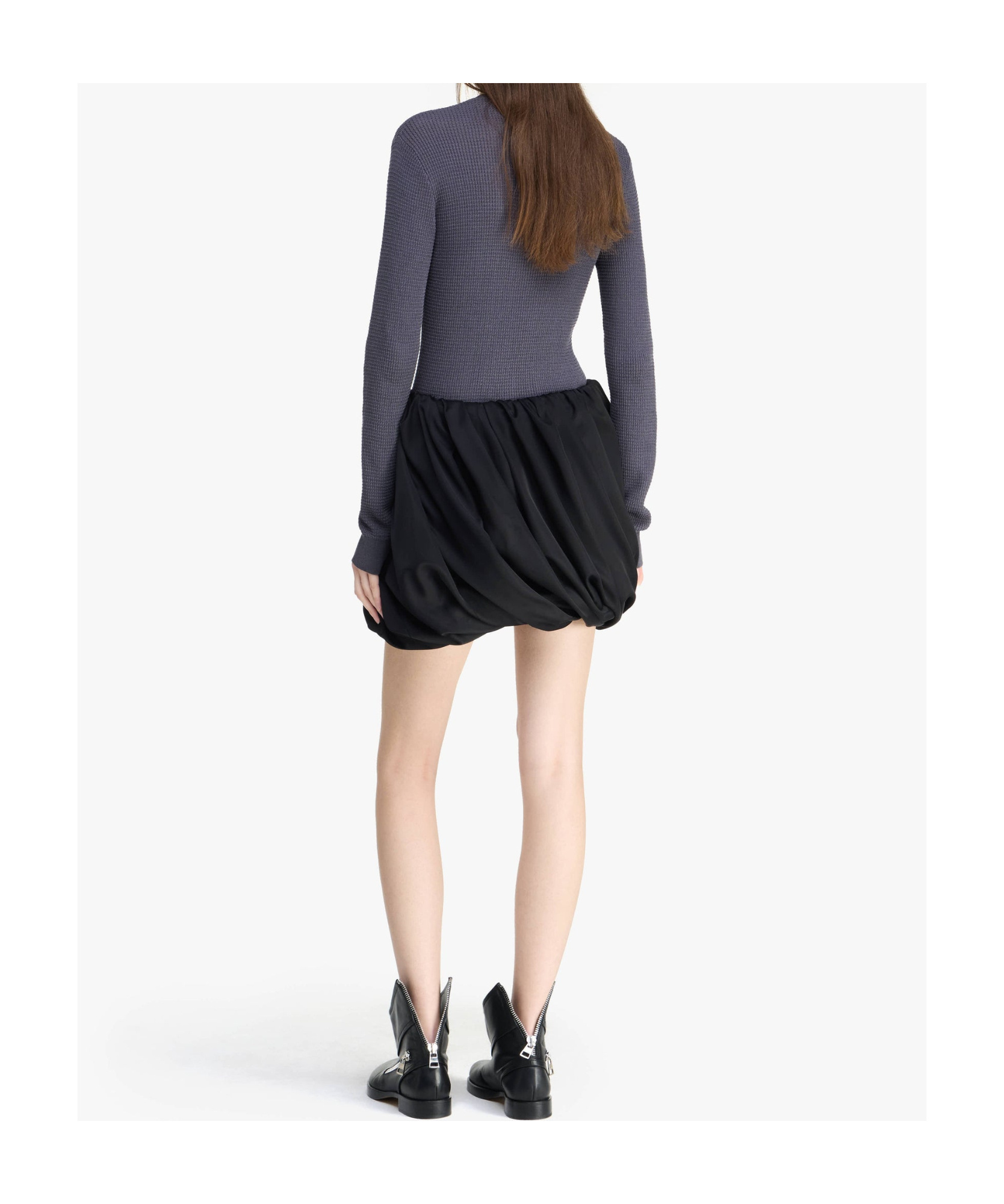 Jw Anderson Rolled Hemline Mini Skirt In Black