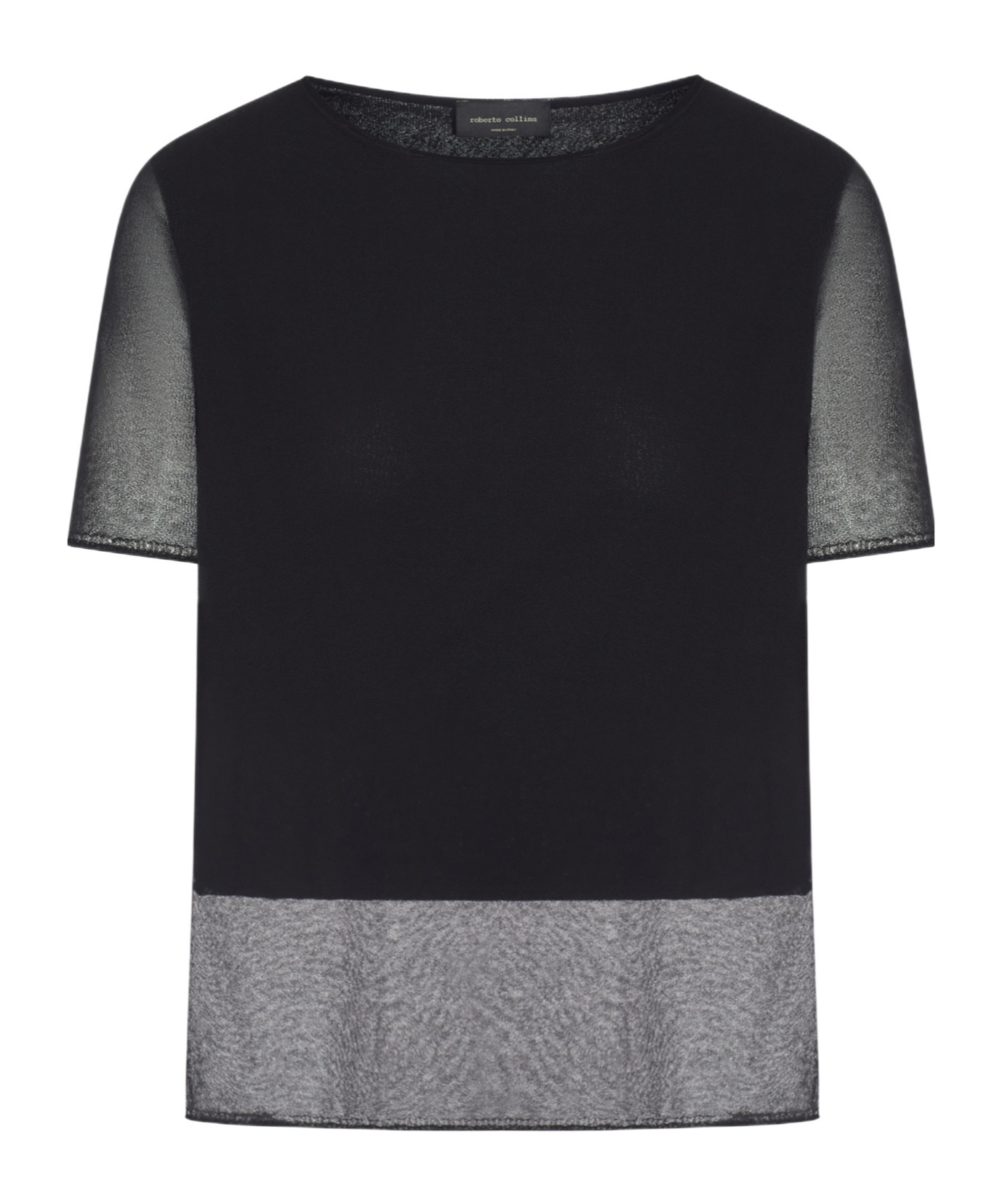Roberto Collina Cotton T-shirt In Black