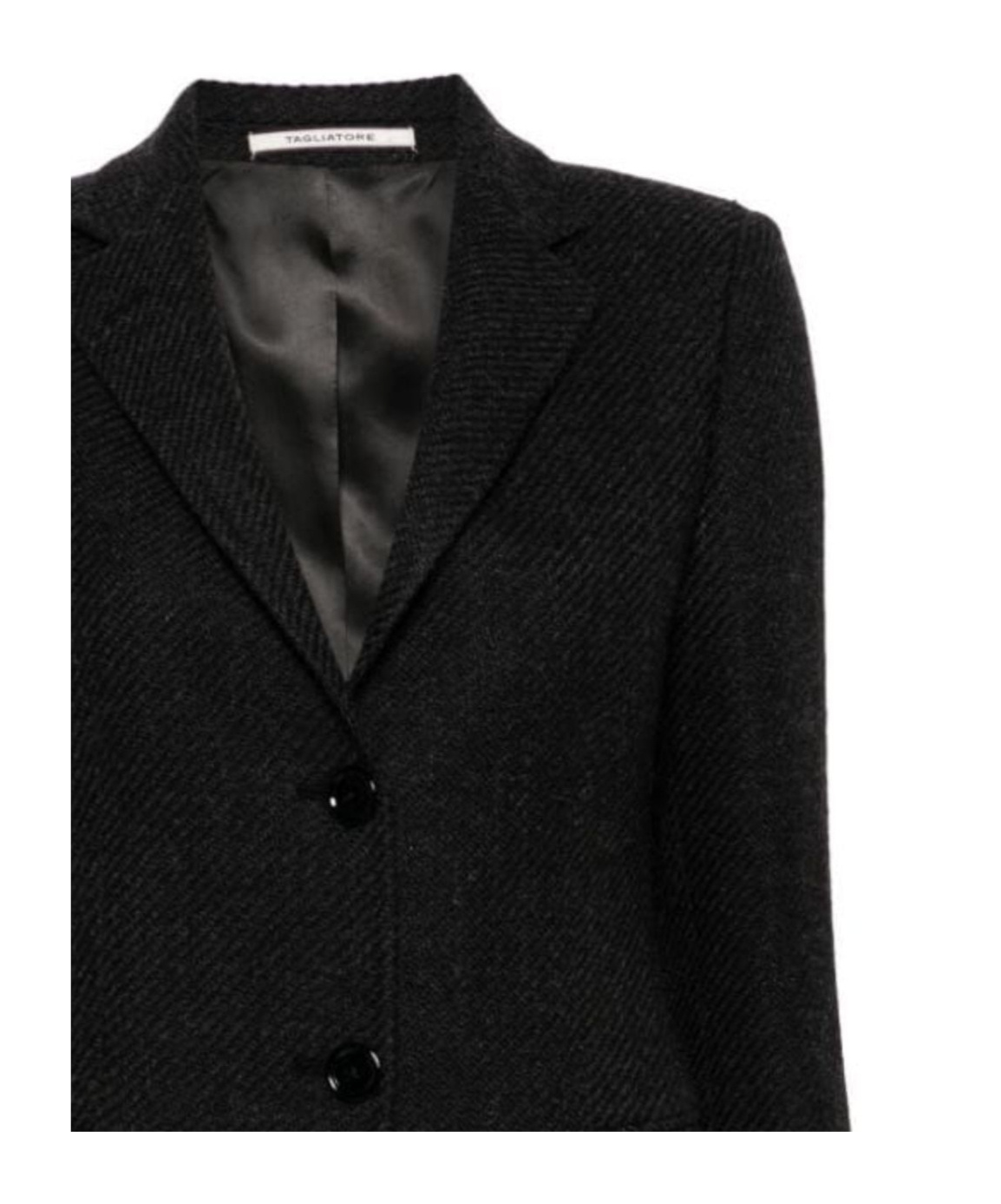 Shop Tagliatore C-parigi Coat In Black
