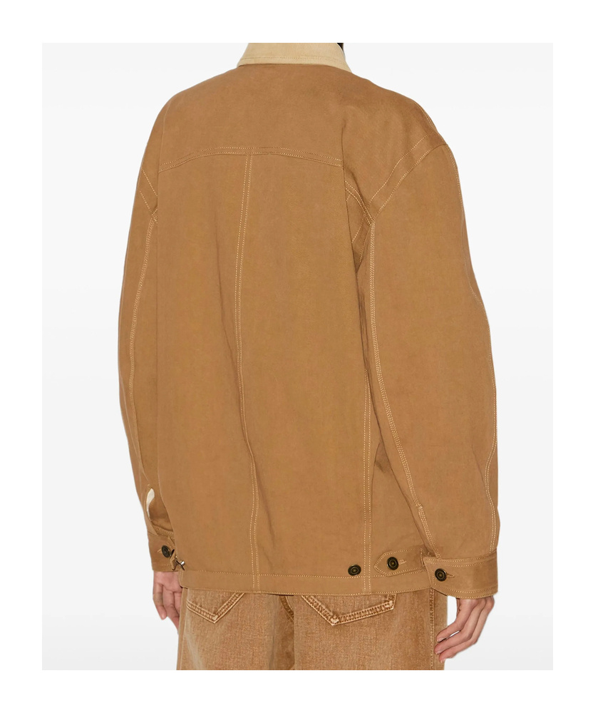 Isabel Marant Long Sleeve Casual Jacket In Brown