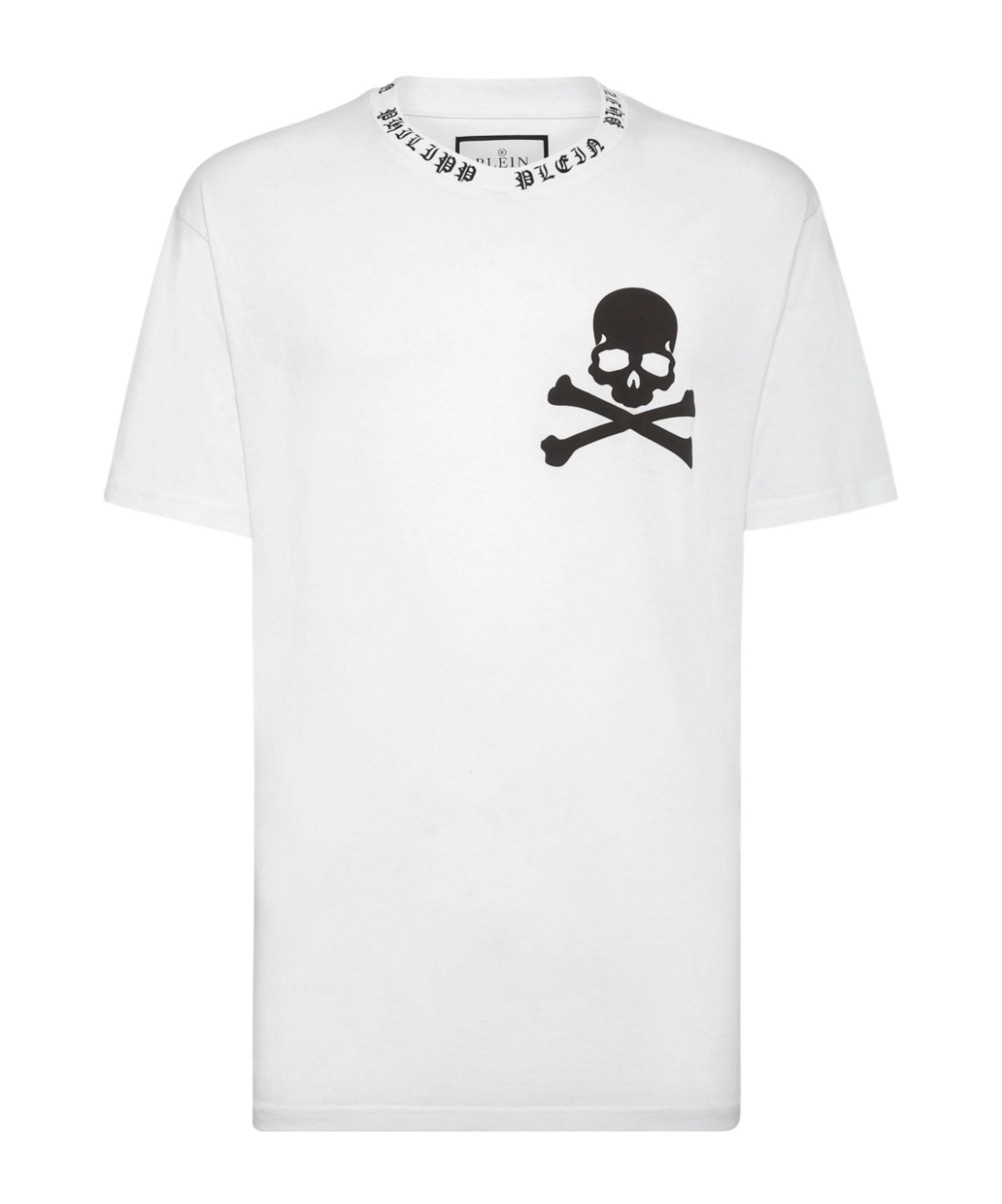 Philipp Plein Skull-print Cotton T-shirt In White