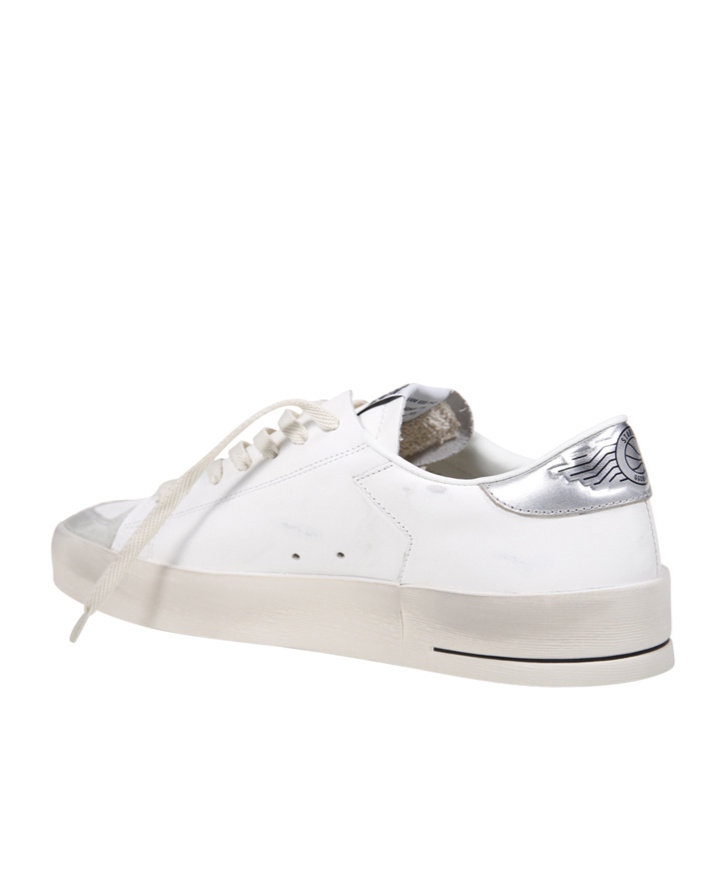 Golden Goose Deluxe Brand White Low-top Sneakers With Star Patch In White