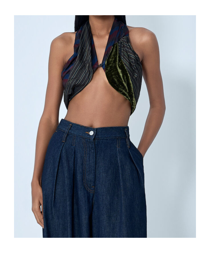 Dries Van Noten Women Draped Top In Black