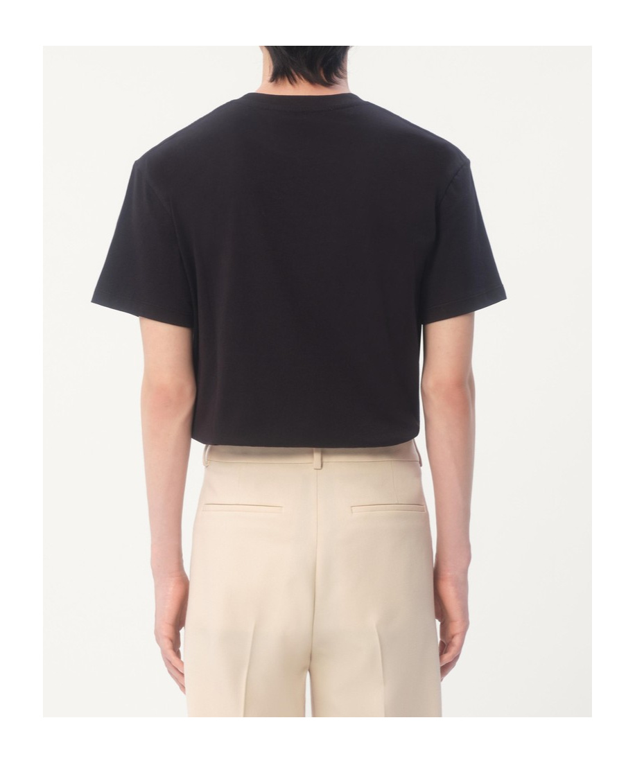 Valentino T-shirt With Signature Vlogo In Black