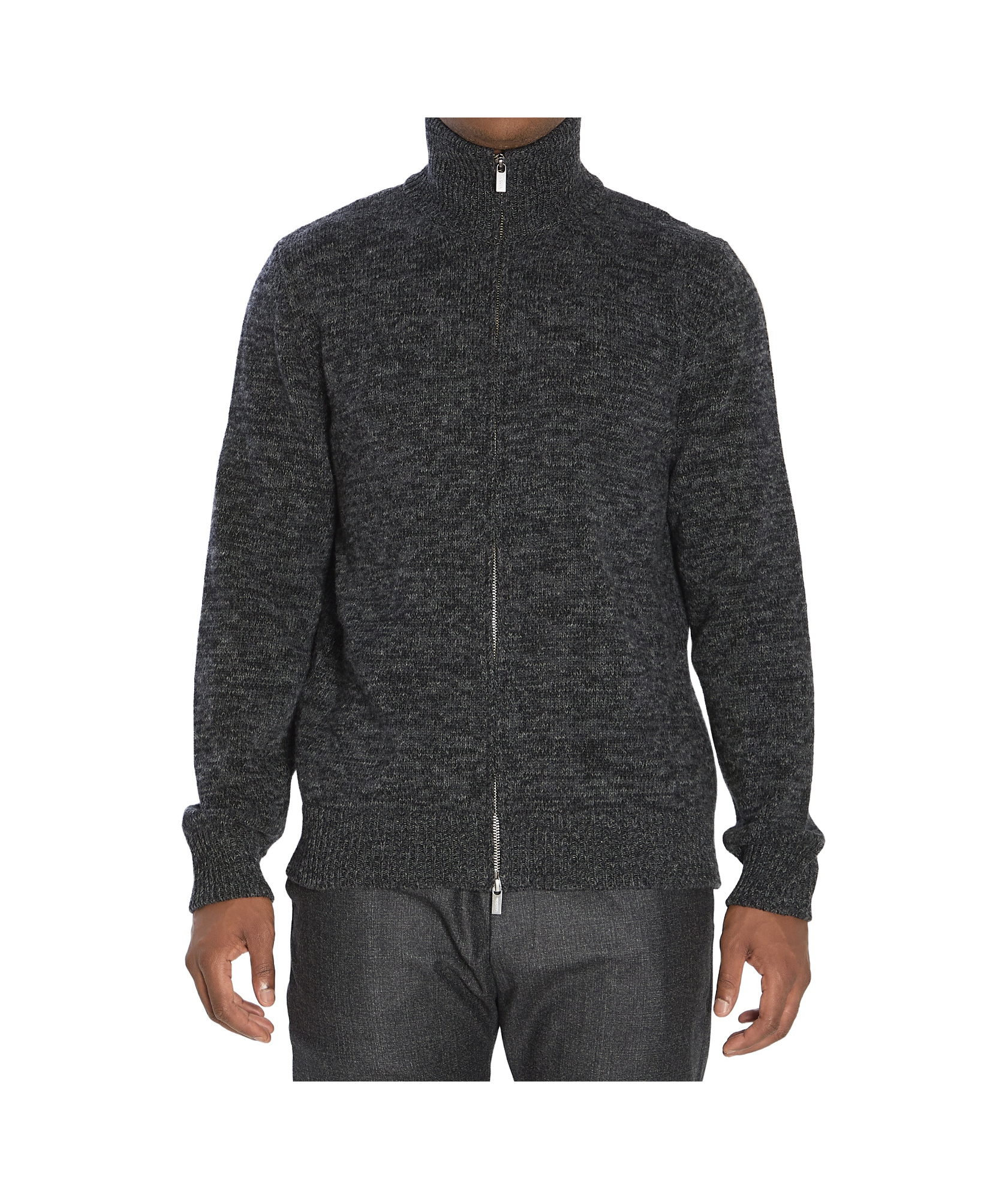 Barena Venezia High Collar Wool Knit Sweater In Black