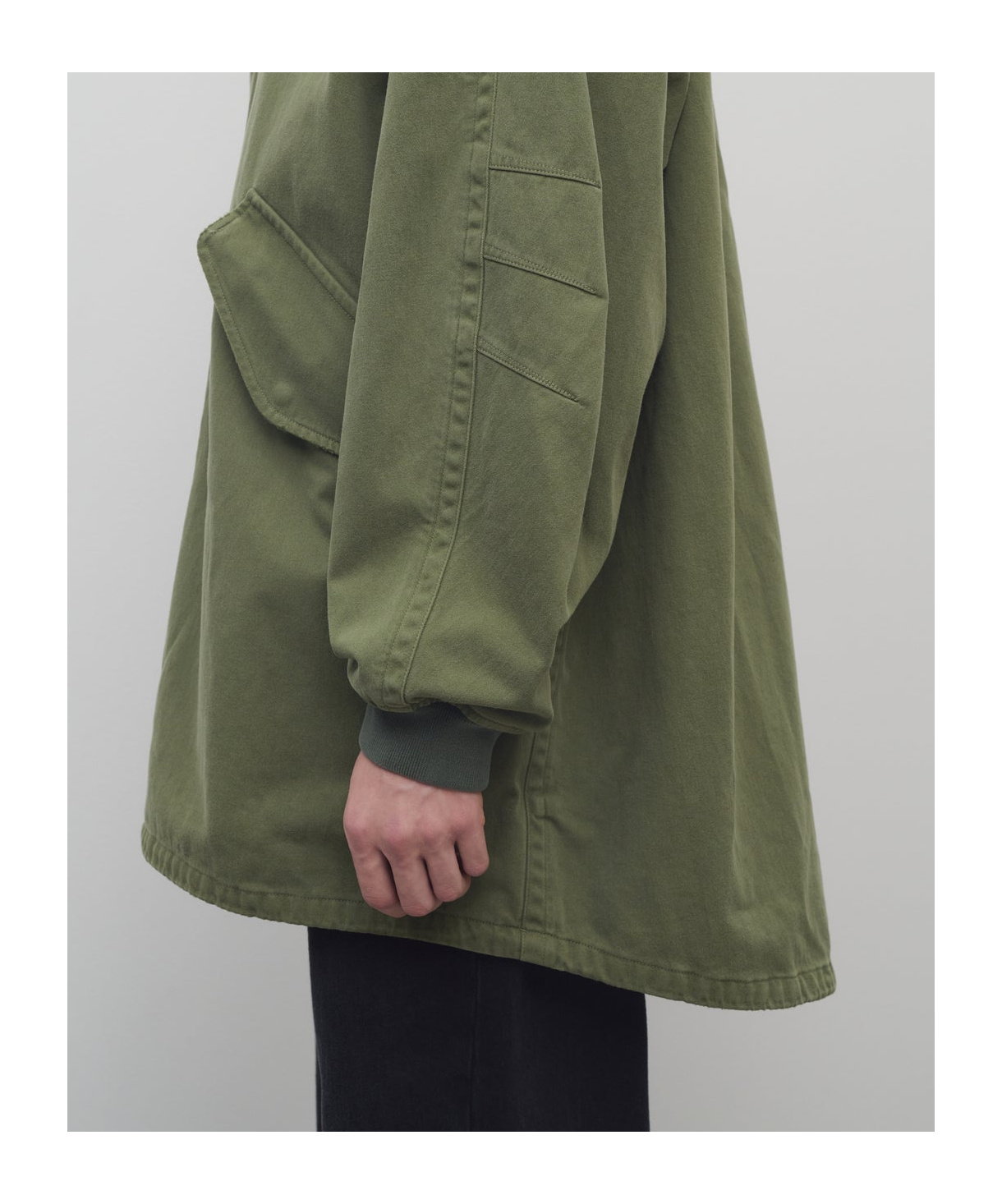 The Row Kemet Oversized Cotton-canvas Hooded Jacket In Green