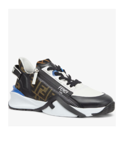 Fendi Mania Flow Runnning Sneakers In Black