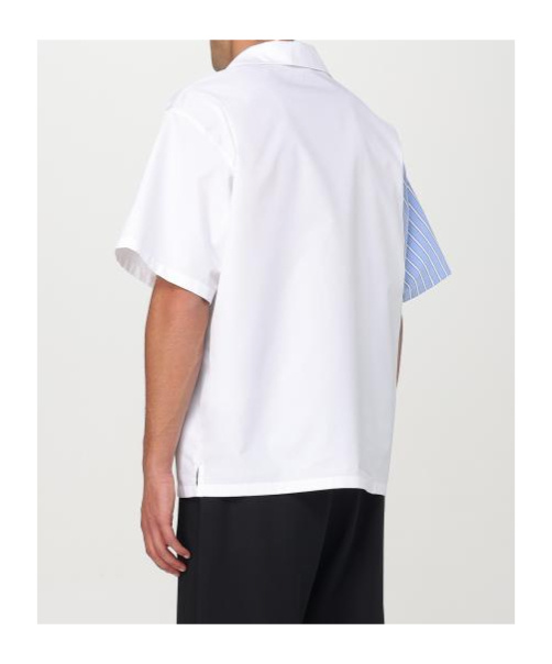 Msgm Stripe-detail Shirt In Multi