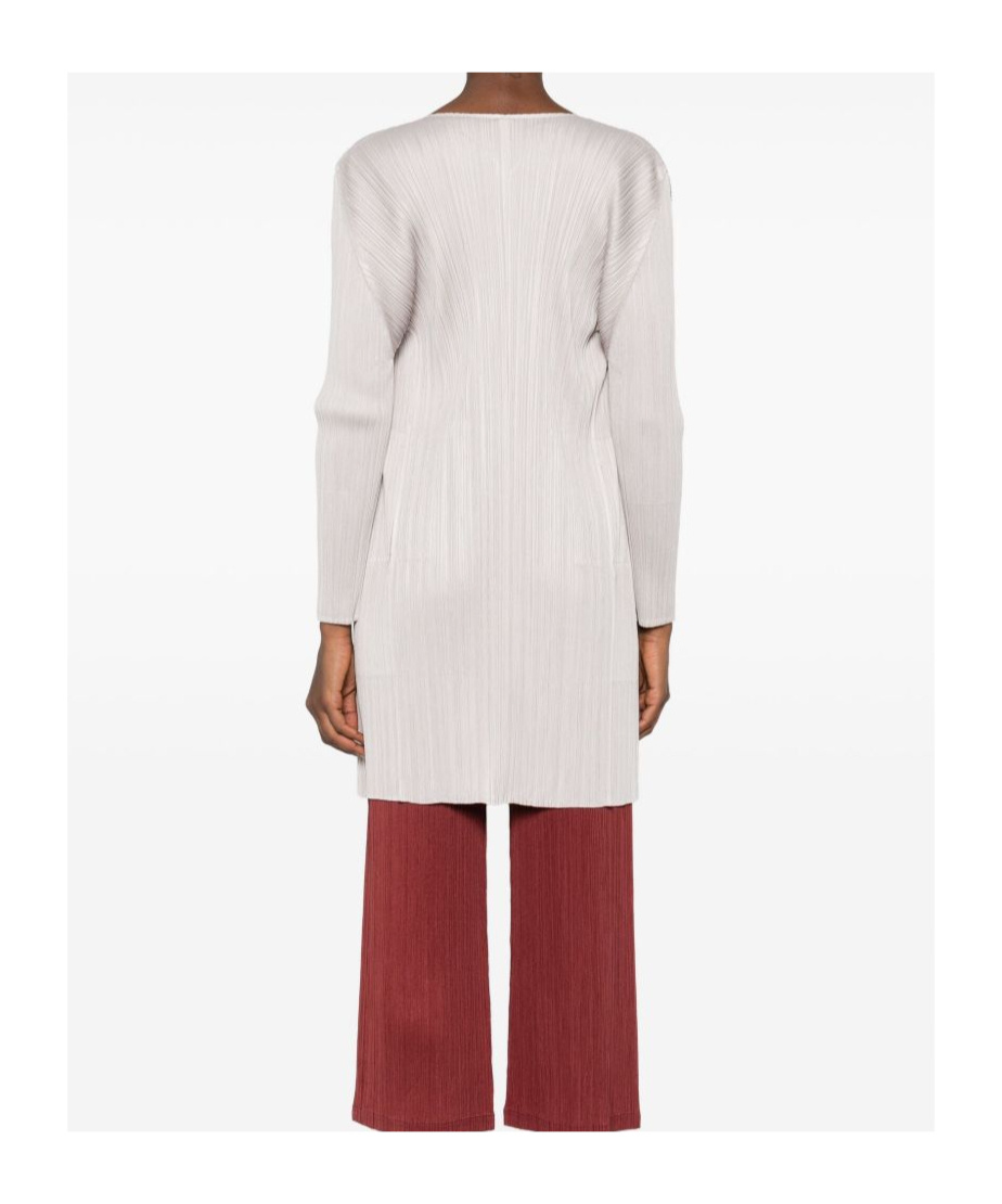 Issey Miyake Long-sleeved Cardigan In Neutral