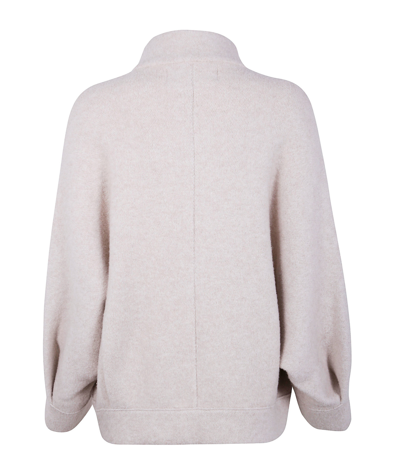 D Exterior Zippered Long-sleeved Casual Jacket In Neutral
