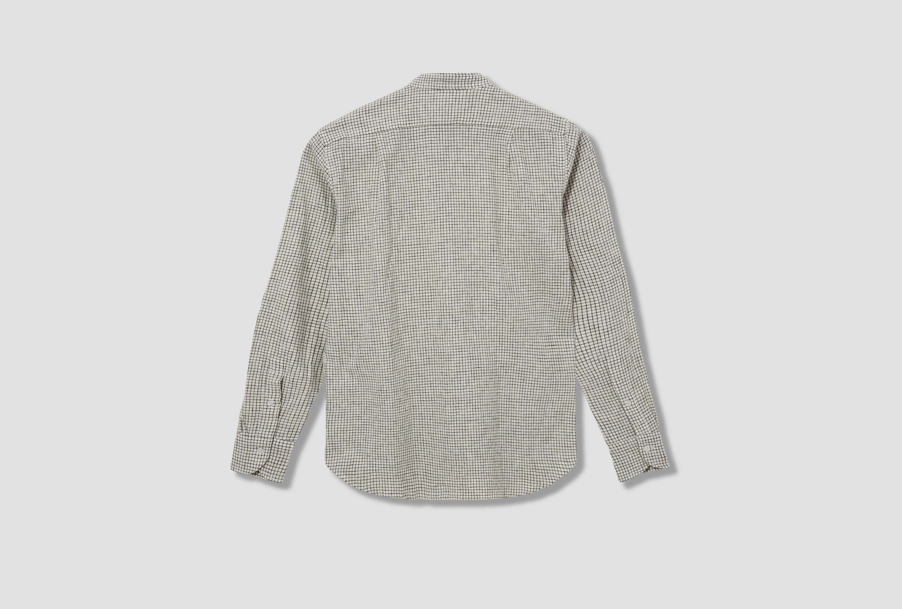 Drake's London Plaid Shirt In Gray