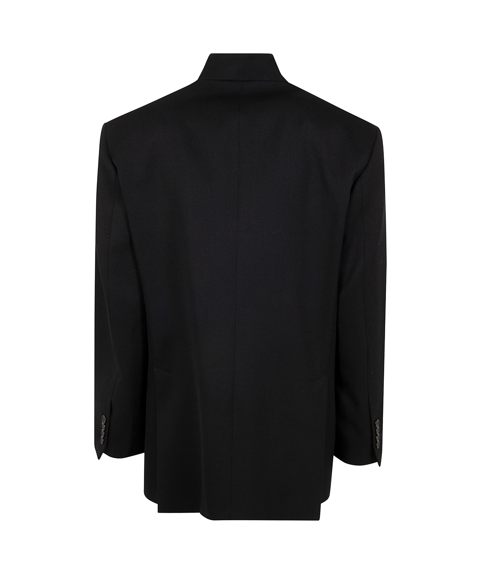Attico Gabardine Single Breasted Blazer In Black