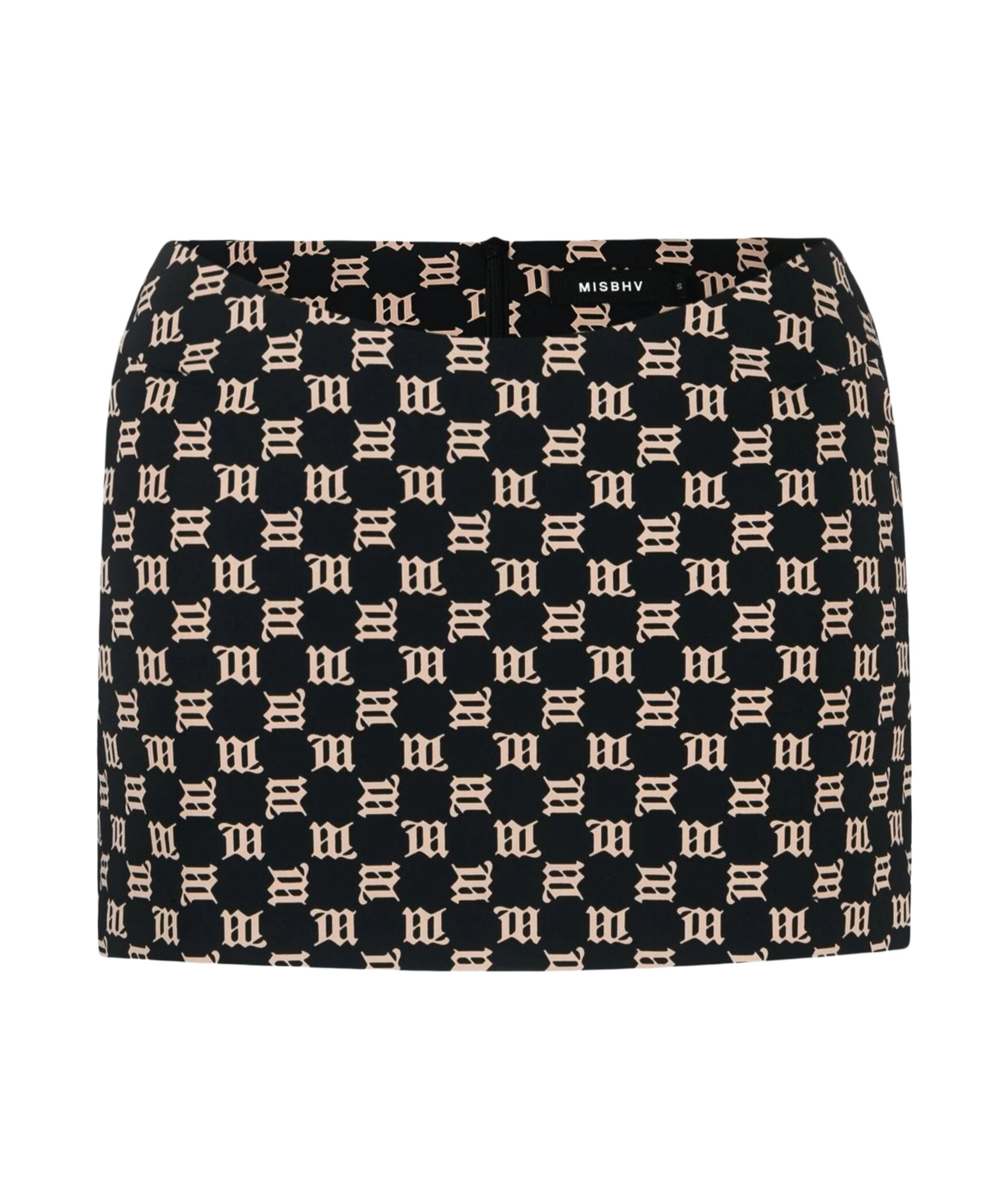 Misbhv Logo-print Miniskirt In Black