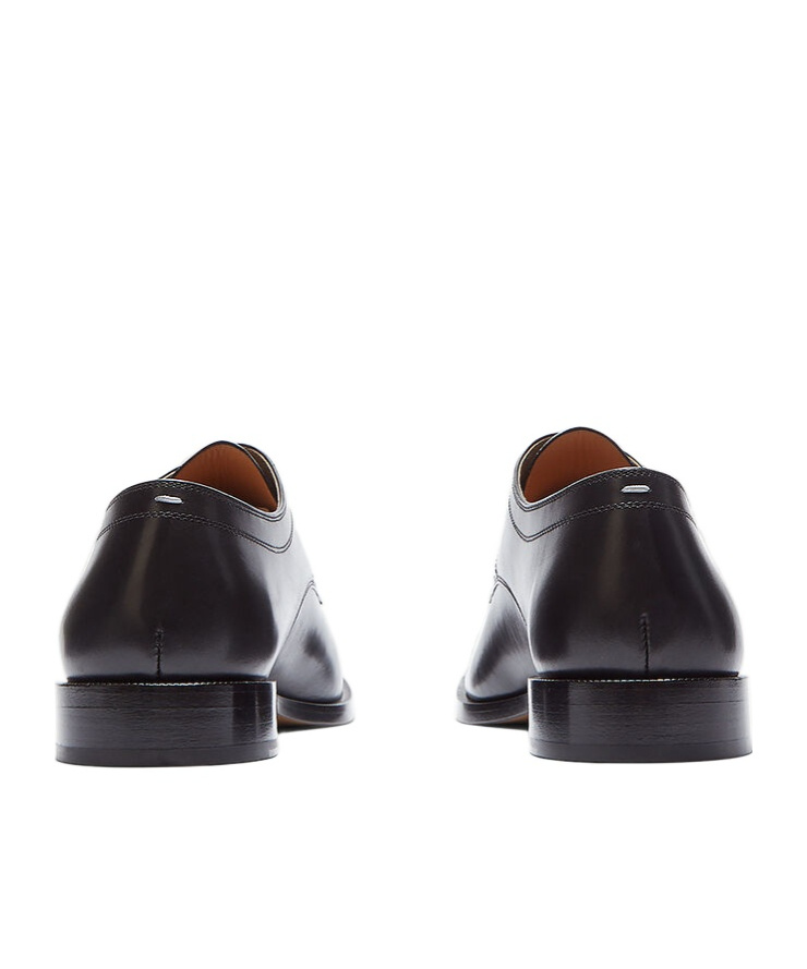 Maison Margiela Brown Tabi Lace-up Oxfords In Black