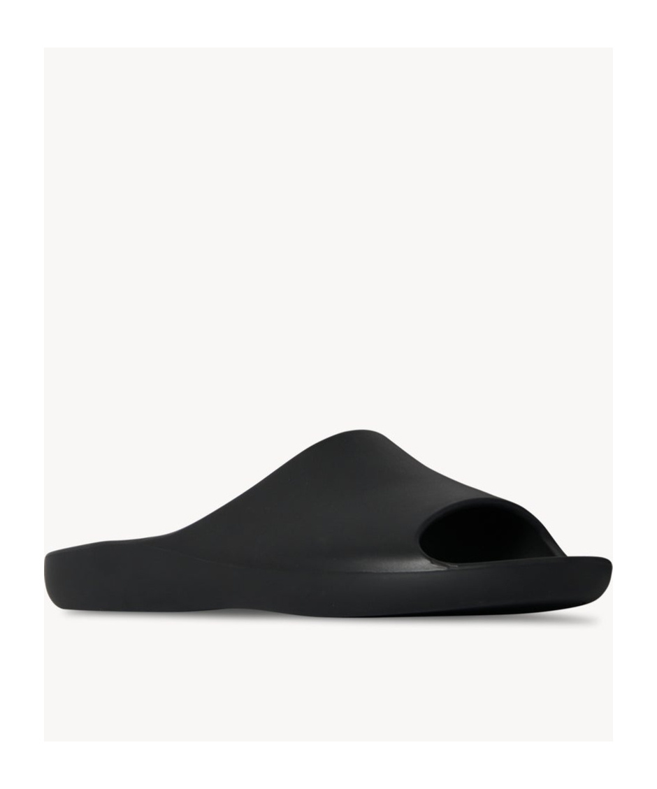 The Row Ama Foam Slide Sandals In Black
