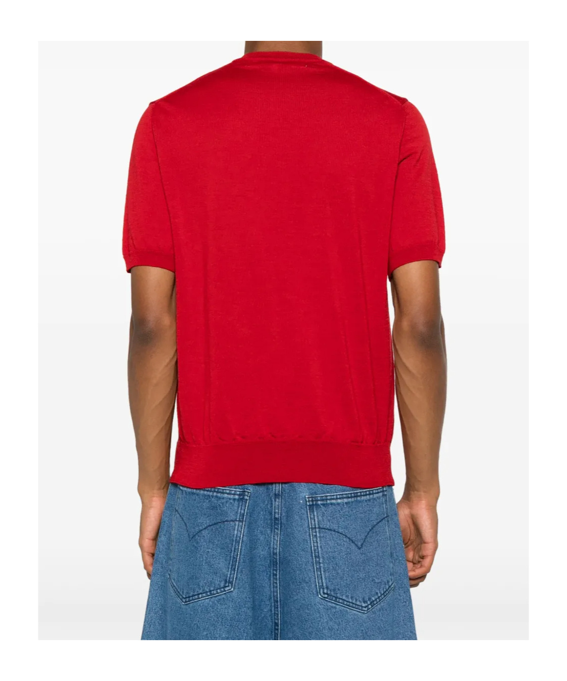 Comme Des Garçons Play Heart-patch Wool Cardigan In Red