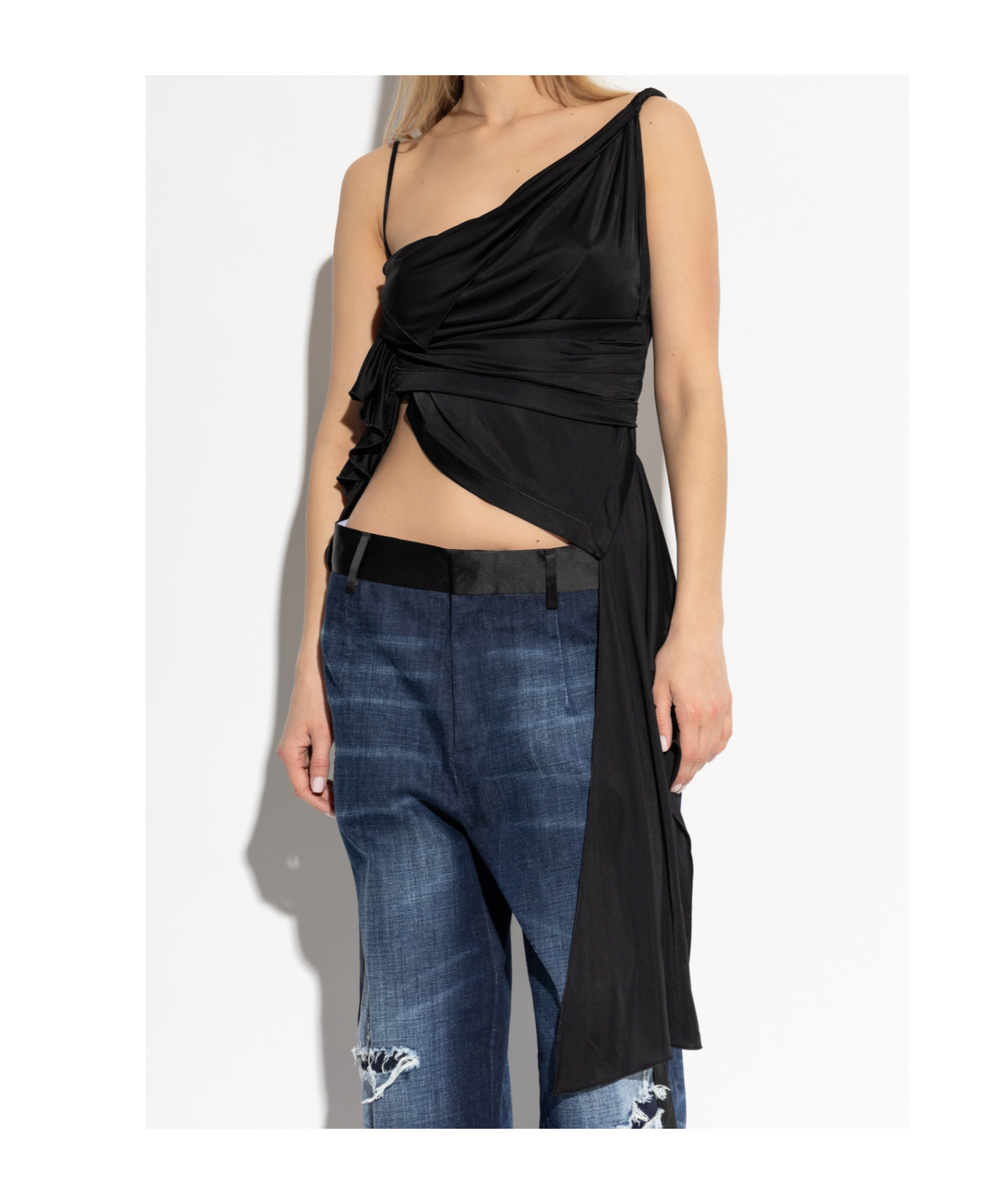 Dsquared2 Pendant Coat In Black