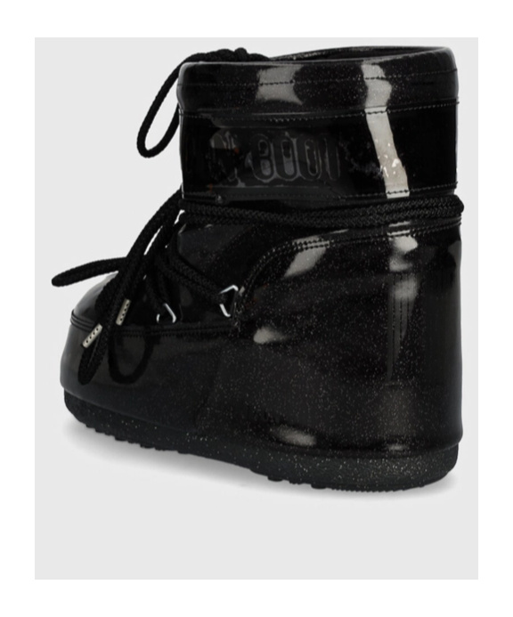 Moon Boot Lacing Snow Boots In Black
