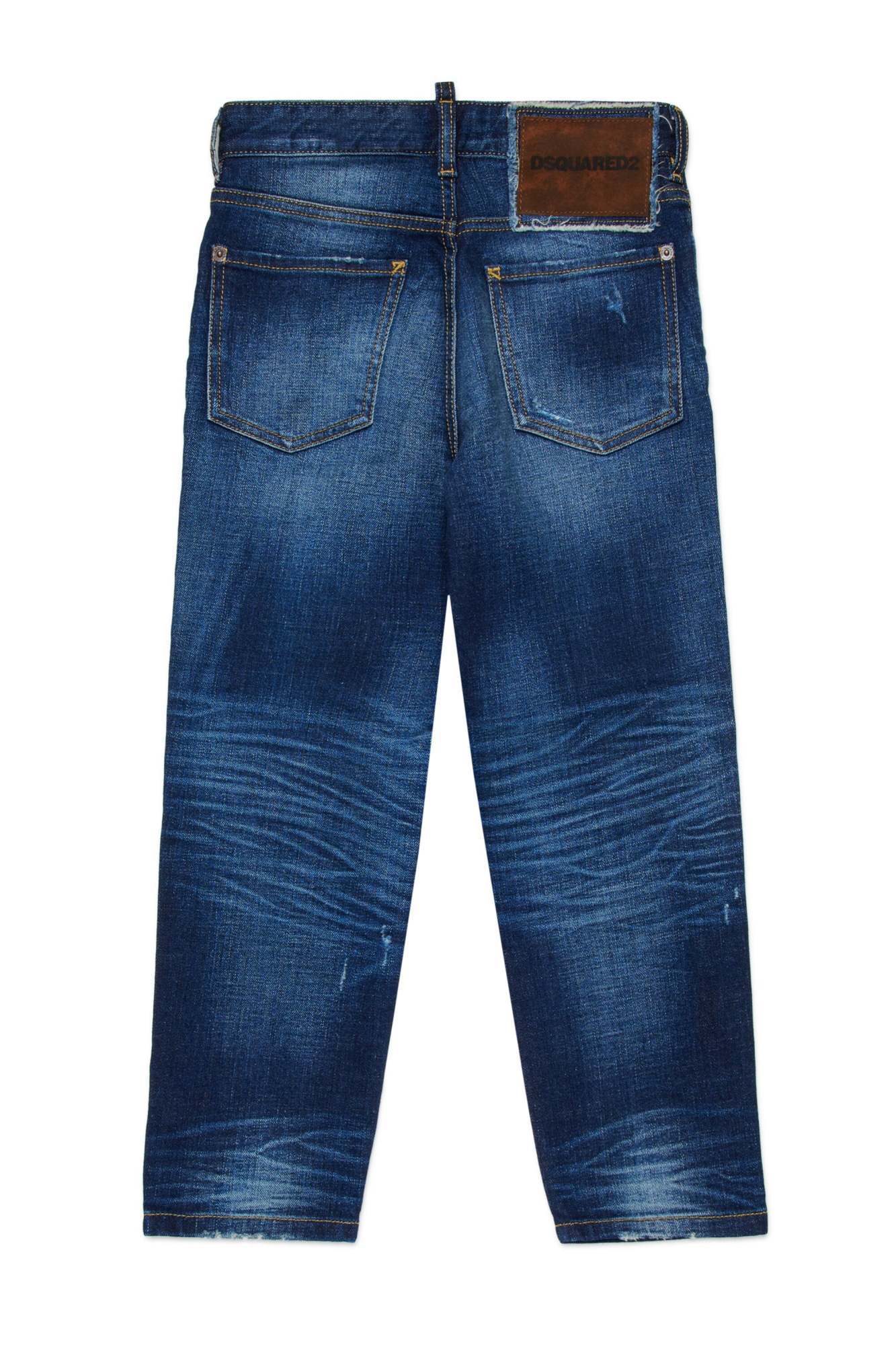 Dsquared2 Kids Regular Fit Jeans In Blue