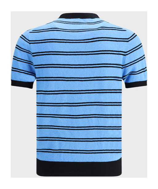 Prada T-shirt Aus Baumwolle Und Seide In Blue