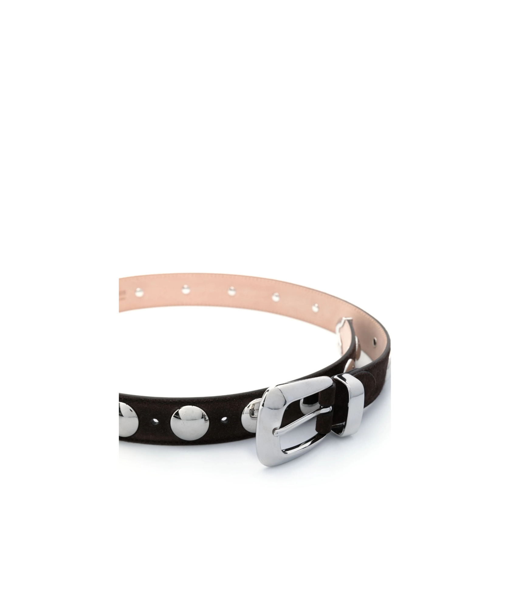 Khaite Rivet Belt In Brown