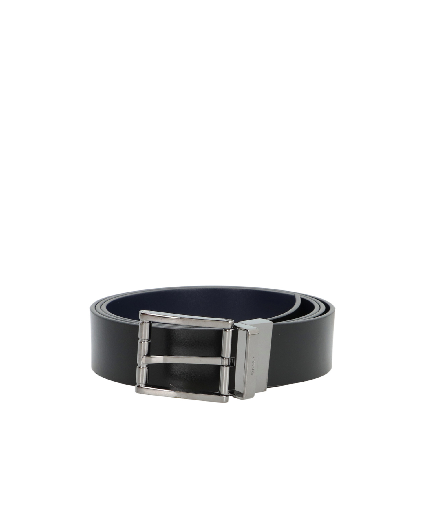 Bally Logo Engraved Reversible Belt In Black