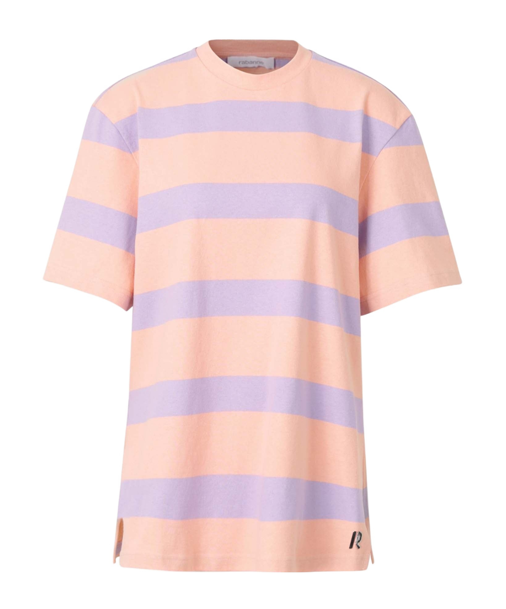 Rabanne Tee Shirt Stripes Peach And Lavander