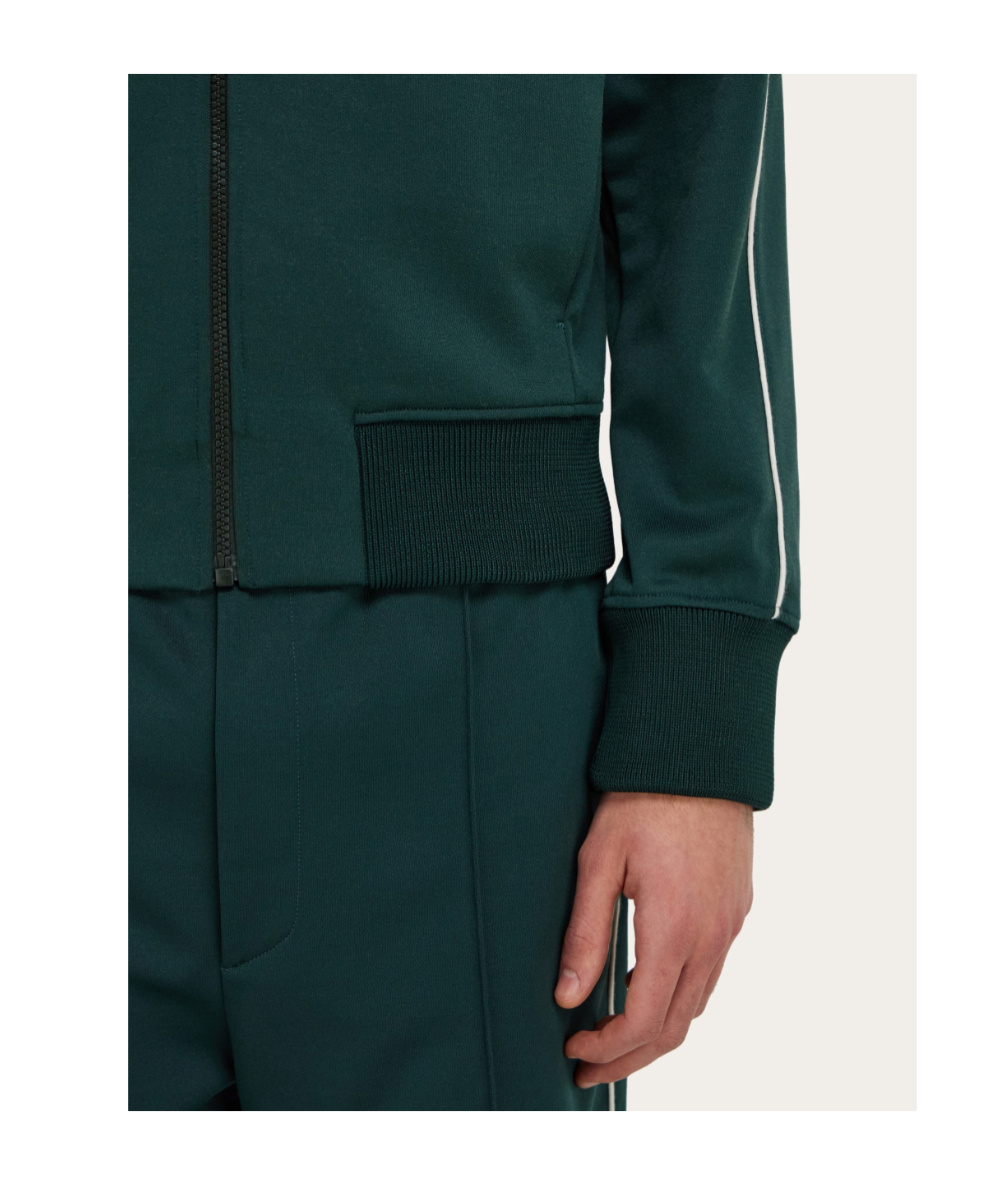 Ferragamo Logo-print Tracksuit Top In Green