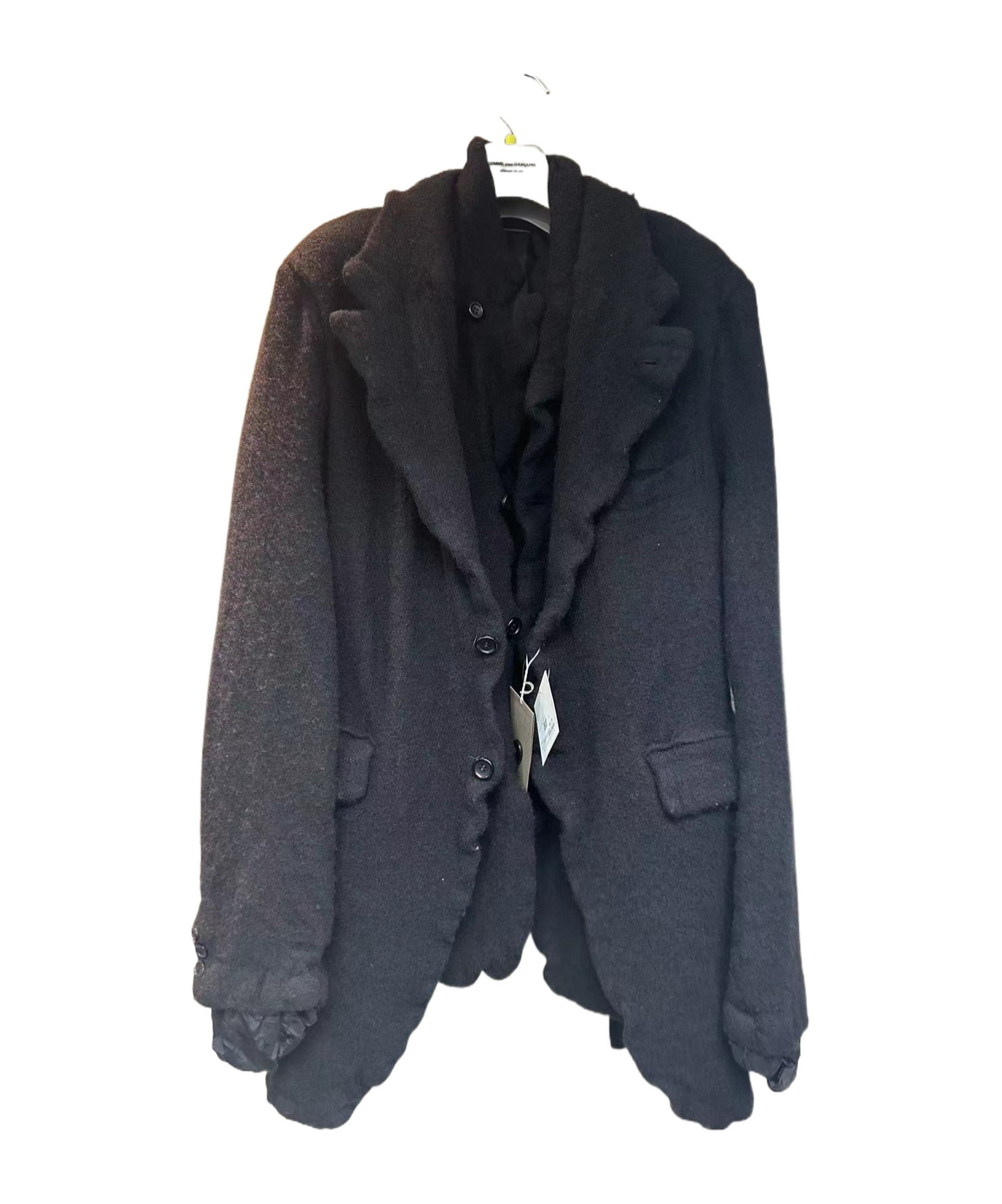 Shop Comme Des Garçons Fake Two-piece Suit Coat In Black