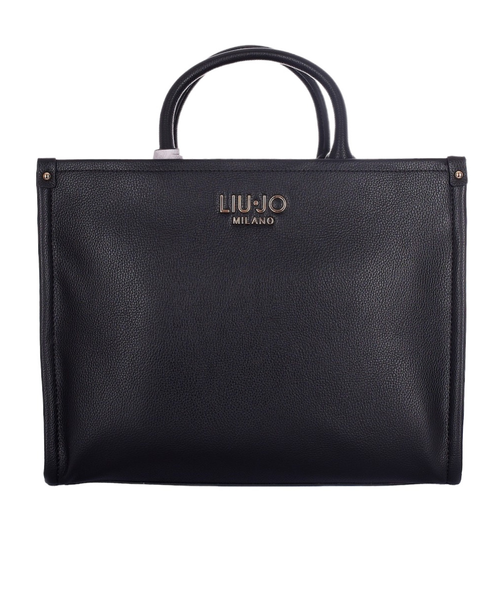 Liu •jo Liu Jo Logo Detailed Medium Tote Bag In Black