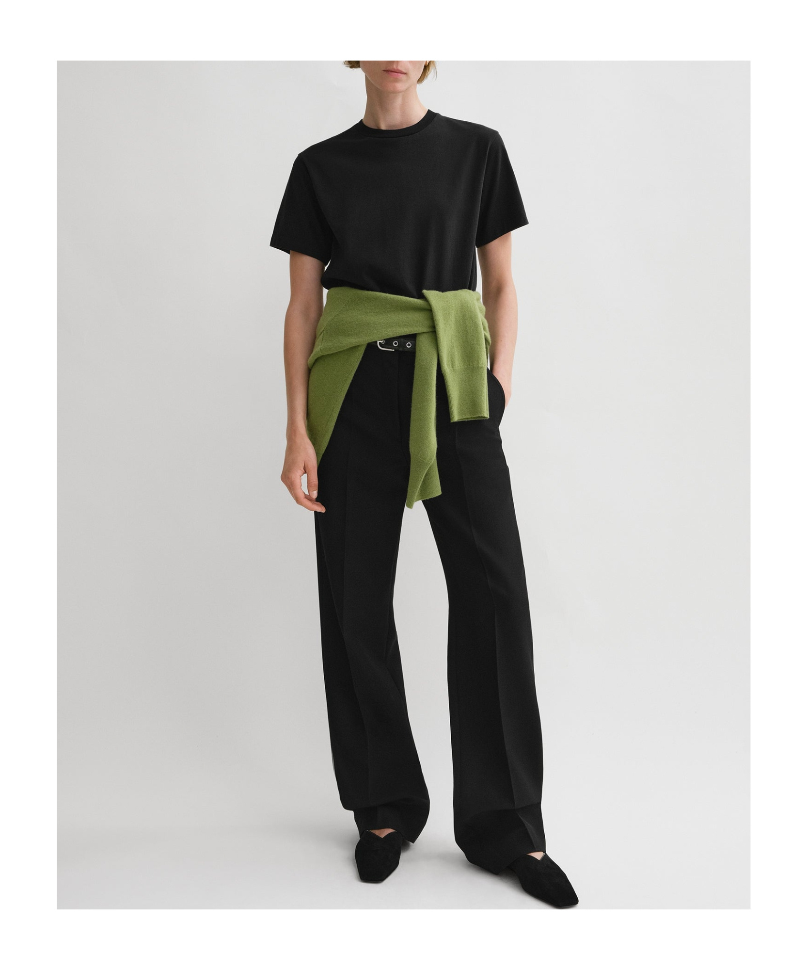 Totême Cotton Jersey T-shirt In Black