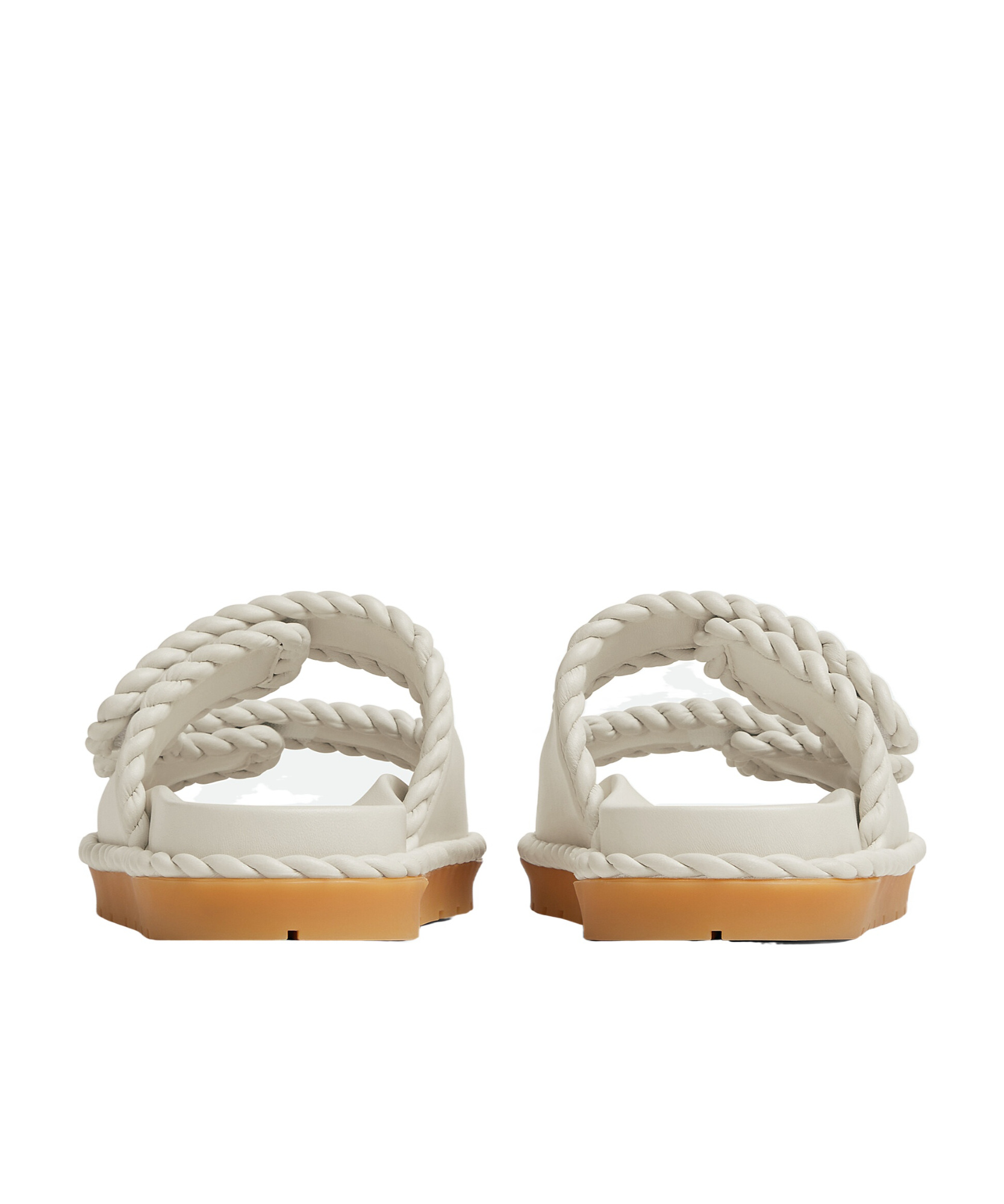 Shop Bottega Veneta Jack Flat Mule In Nude