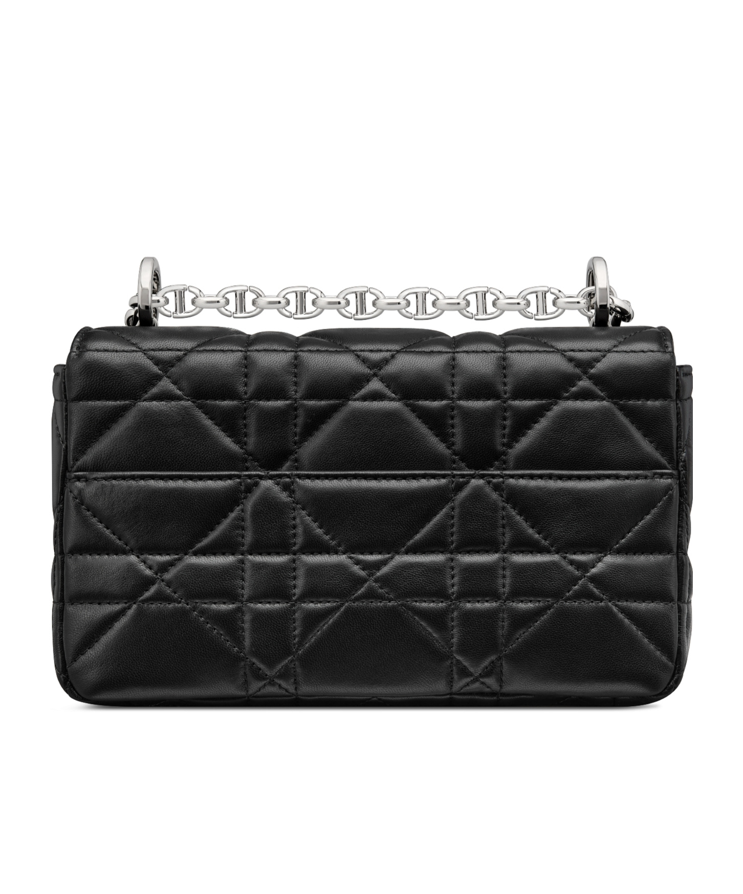 Dior Small Soft  Caro Bag In Black