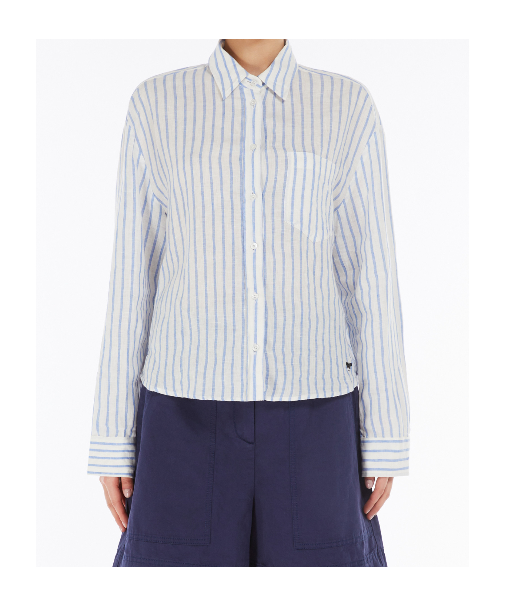 Weekend Max Mara Cantore Linen Shirt In White