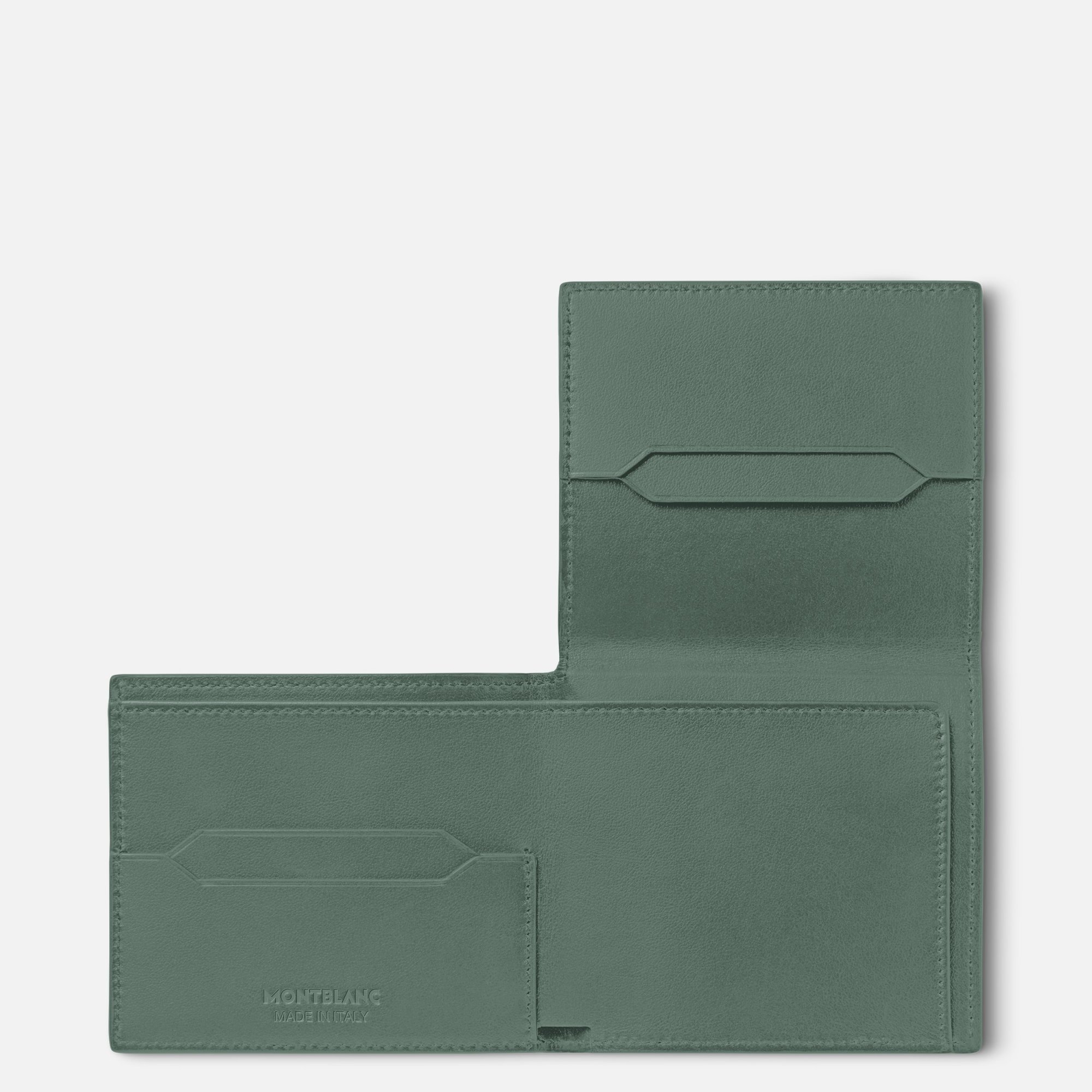 Montblanc Soft Trio Thin Wallet In Green