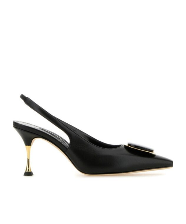 Manolo Blahnik Nappa Leather Pumps Chiaran In Black