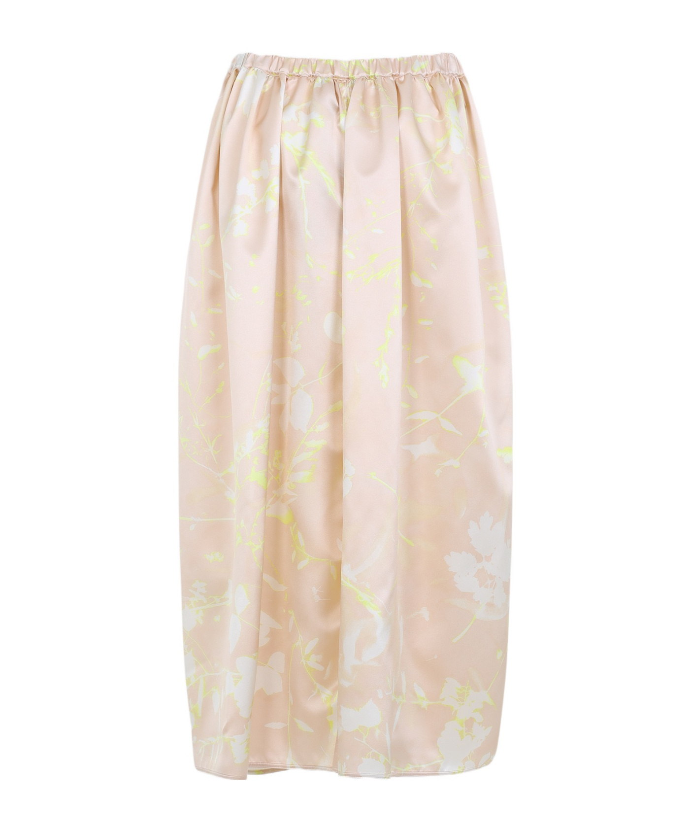 Shop Fabiana Filippi Elastic Waist Skirt In Nude