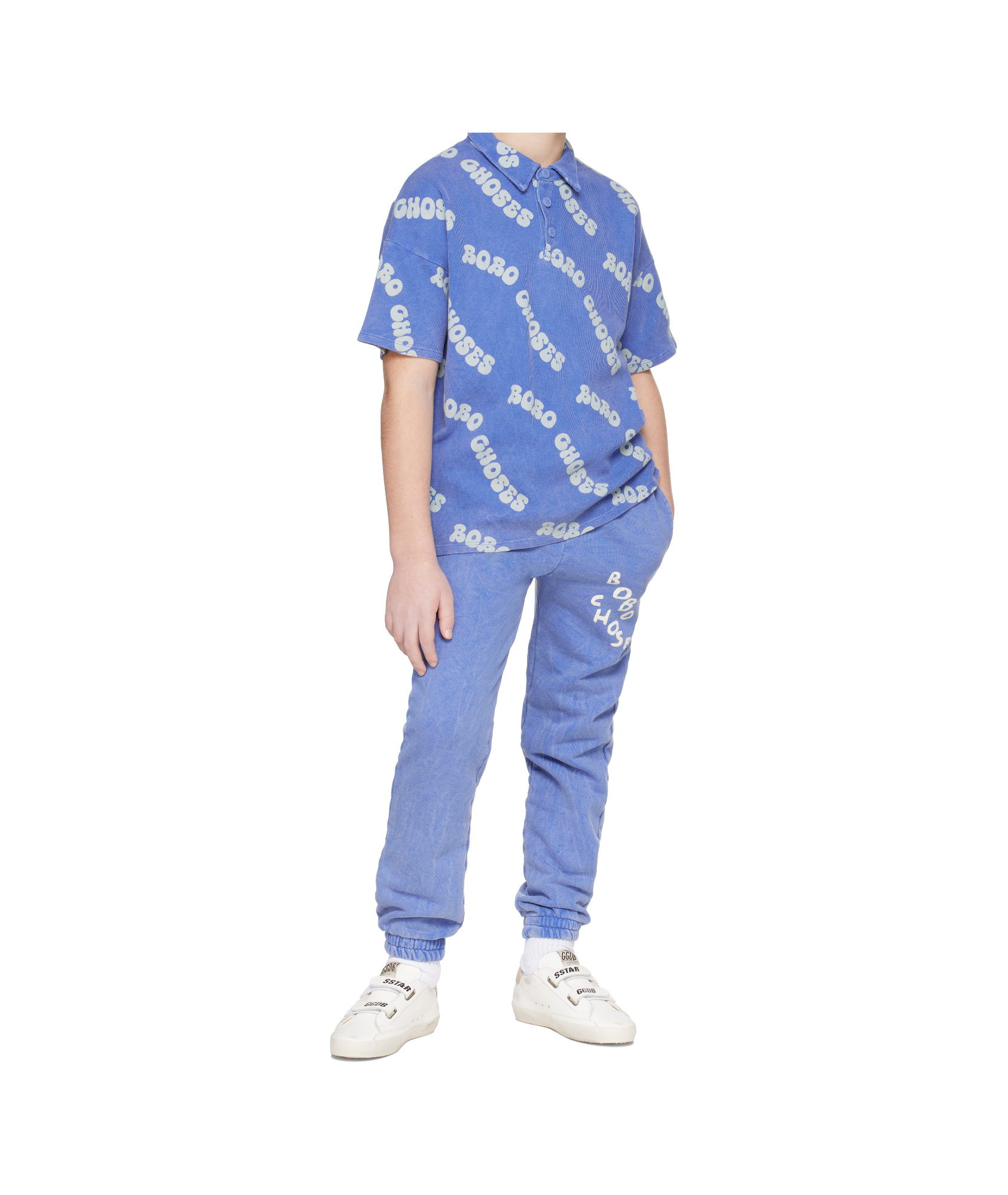 Bobo Choses Elastic Waist Sweatpants In Blue