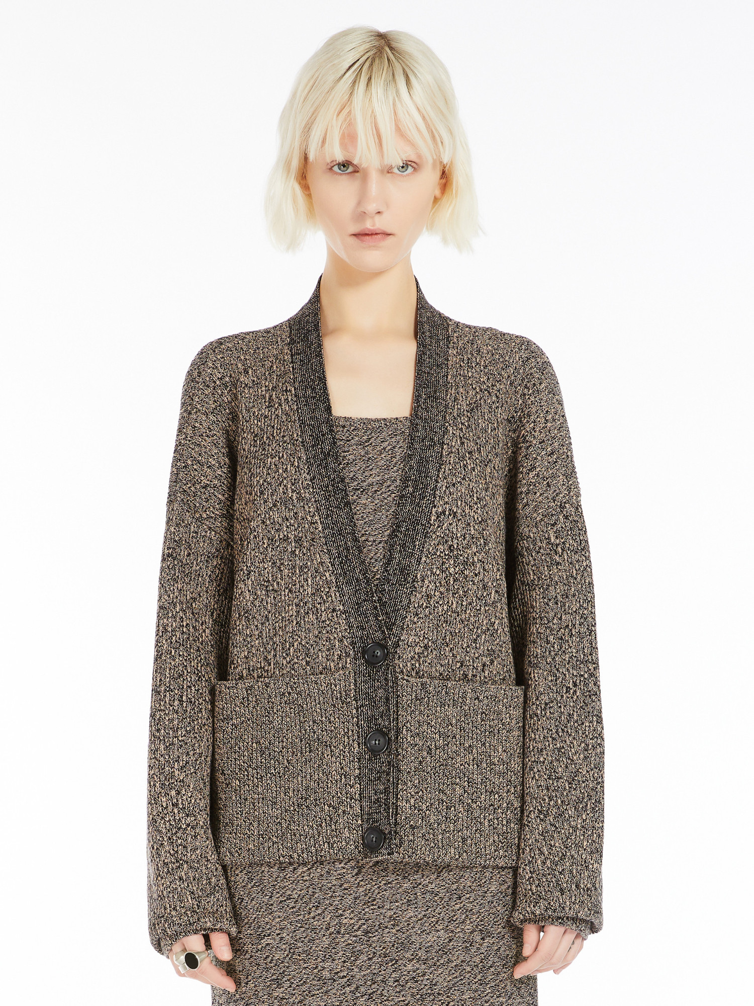 Sportmax Long-sleeved Sweater In Green