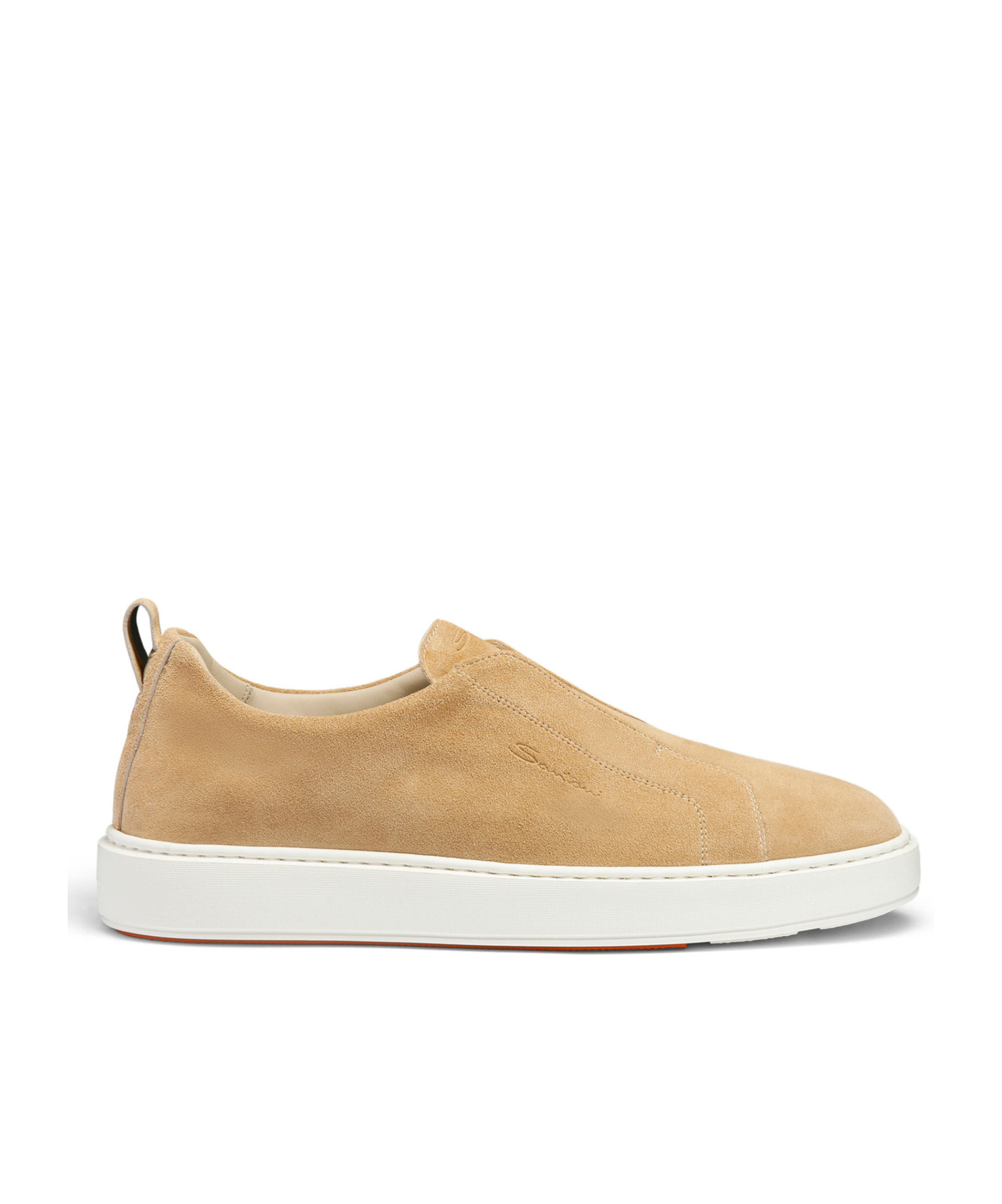 Santoni Suede Slip-on Sneakers In Multi