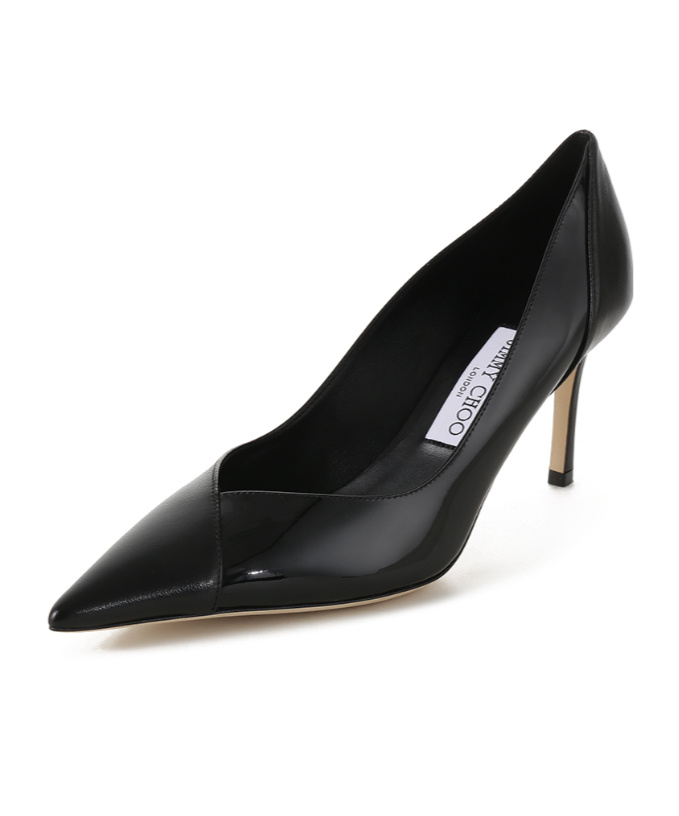 Jimmy Choo Cass 75 Pointed High Heels In Black